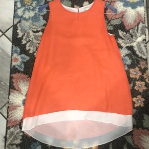 Orange sleeveless tunic top. EUC. Worn three times